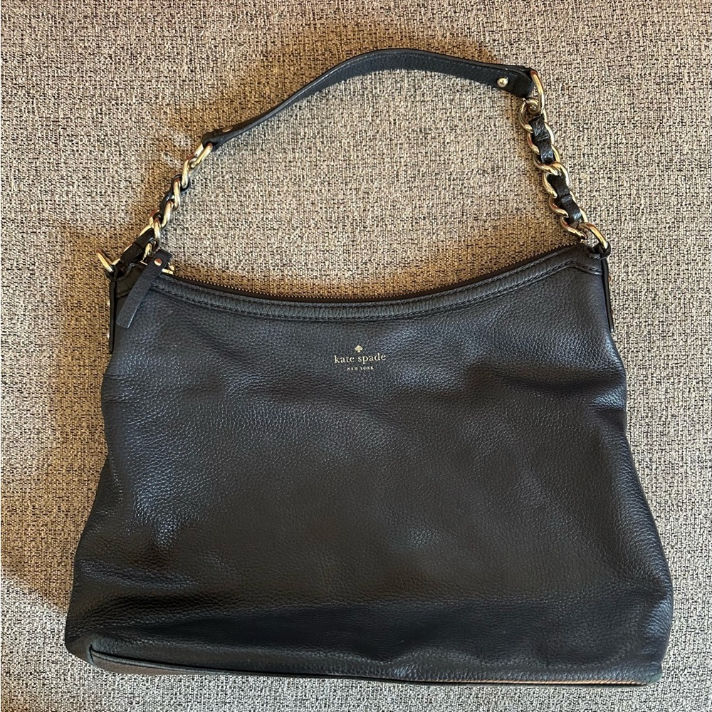 Kate Spade Black Leather Shoulder Bag